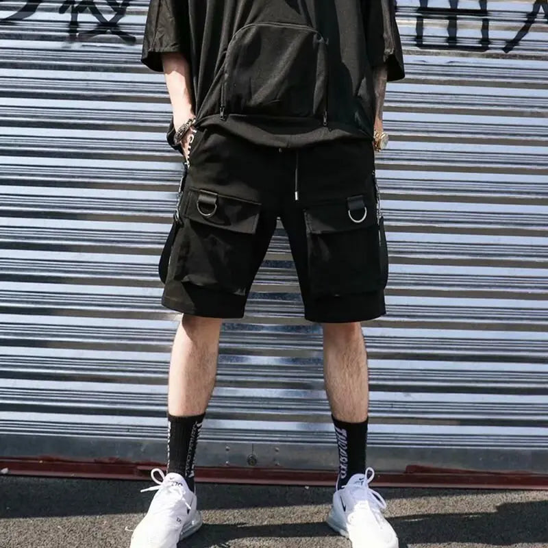 Men Shorts Hip Hop Punk Streetwear