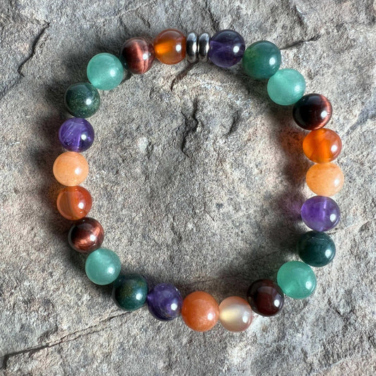 Abundance & Motivation Vibes Bracelet 8"