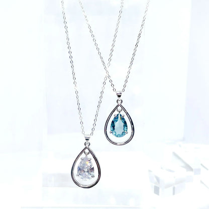 Princess Aqua Necklace Clear