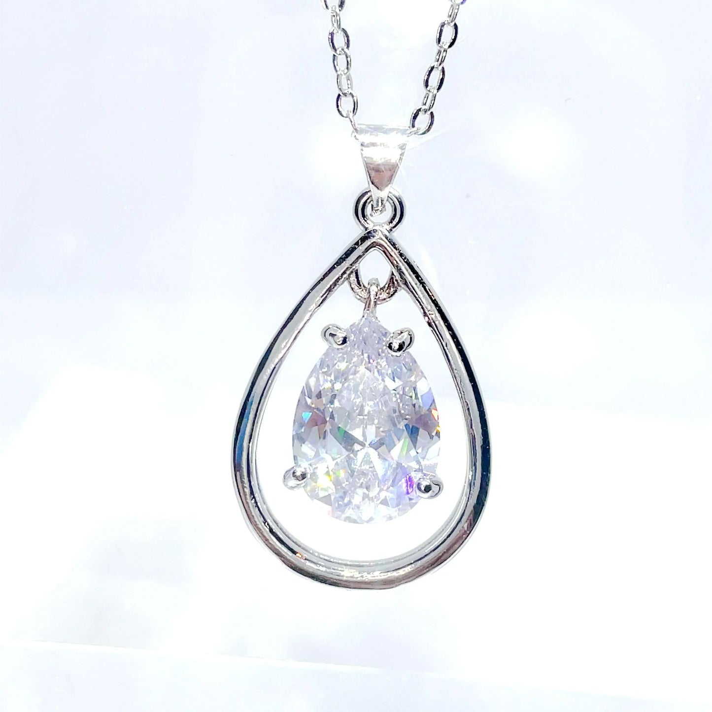 Princess Aqua Necklace Clear