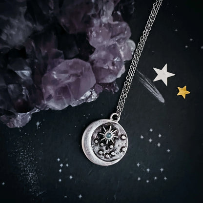 North Star Pendant Necklace with Opal Default Title
