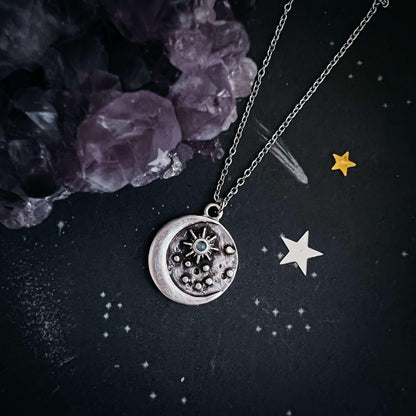 North Star Pendant Necklace with Opal Default Title
