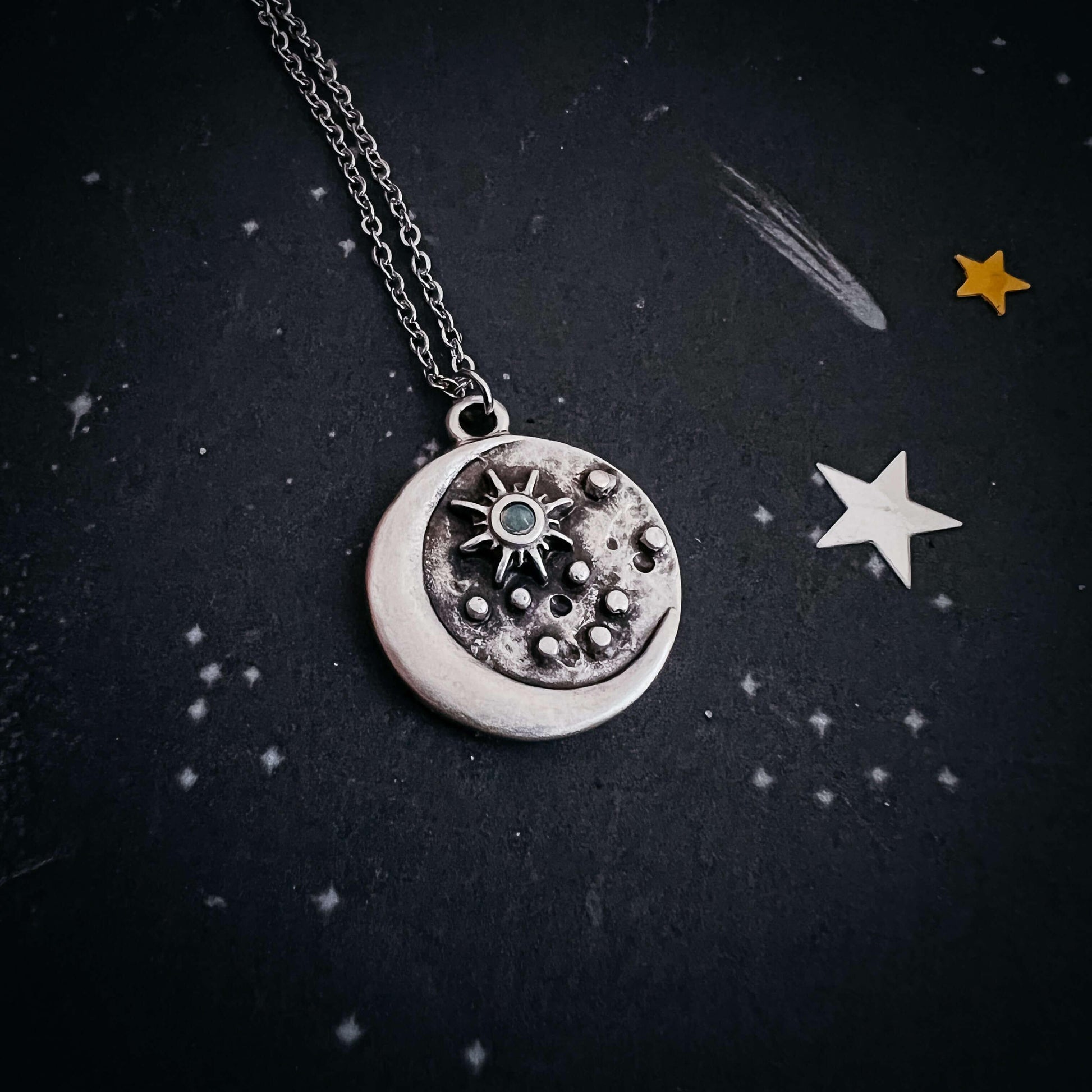 North Star Pendant Necklace with Opal Default Title