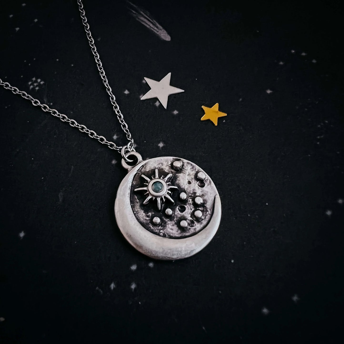 North Star Pendant Necklace with Opal Default Title