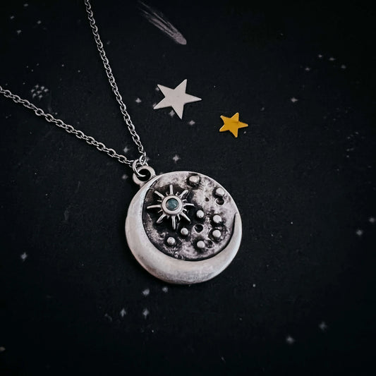 North Star Pendant Necklace with Opal Default Title