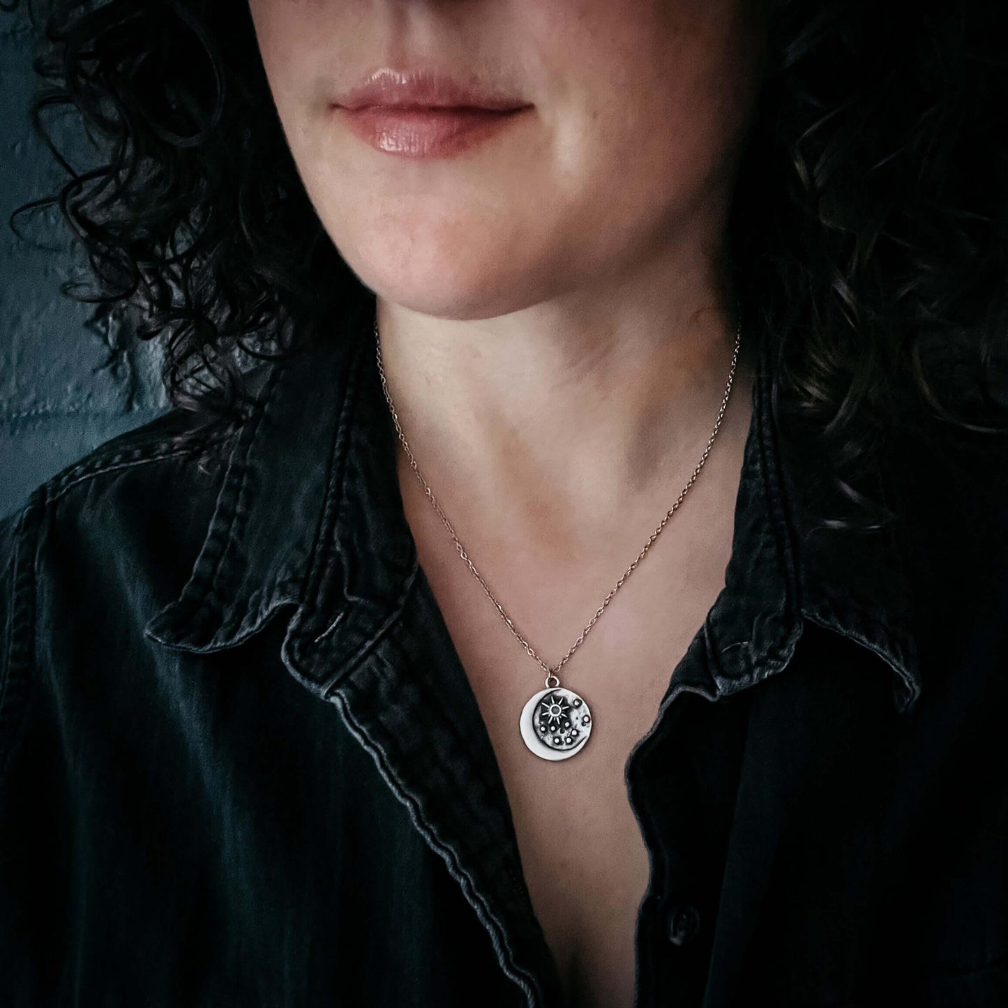 North Star Pendant Necklace with Opal Default Title