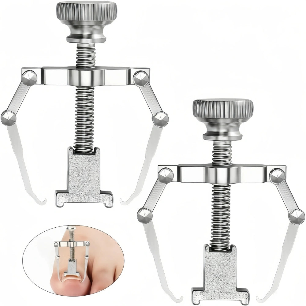 Ingrown Toenail Corrector – Stainless Steel Toenail Correction Tool, Gold/Silver