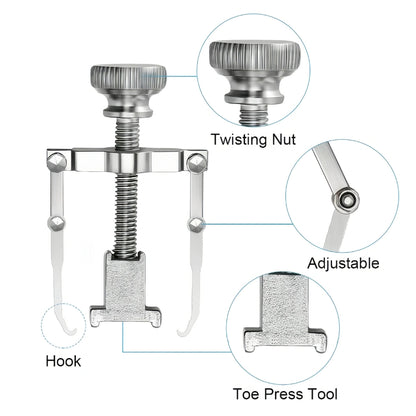 Ingrown Toenail Corrector – Stainless Steel Toenail Correction Tool, Gold/Silver