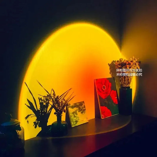Sunset Rainbow LED Projector Night Light for Home Decor Sunny
