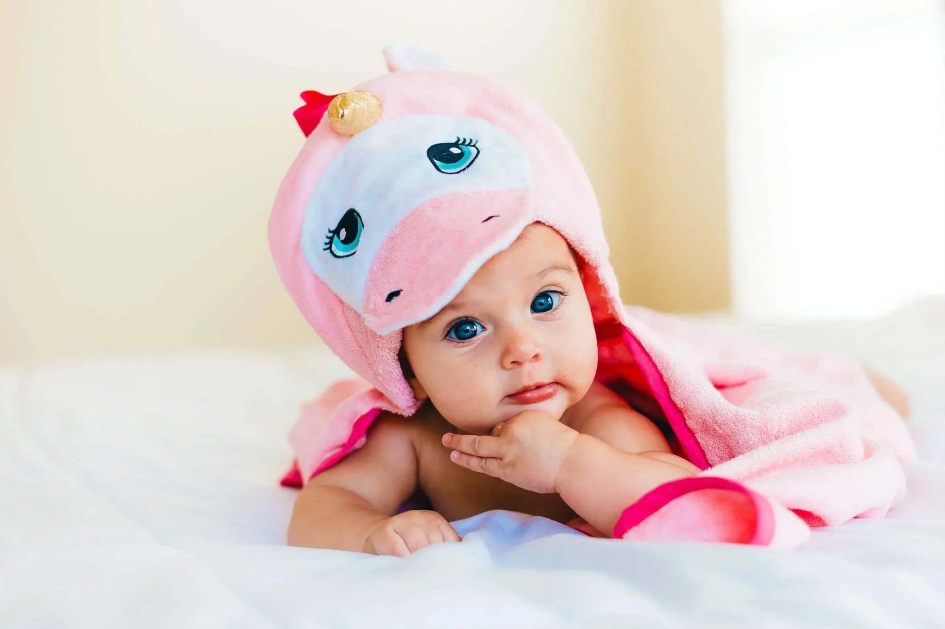 Pink Unicorn Hooded Towel Default Title