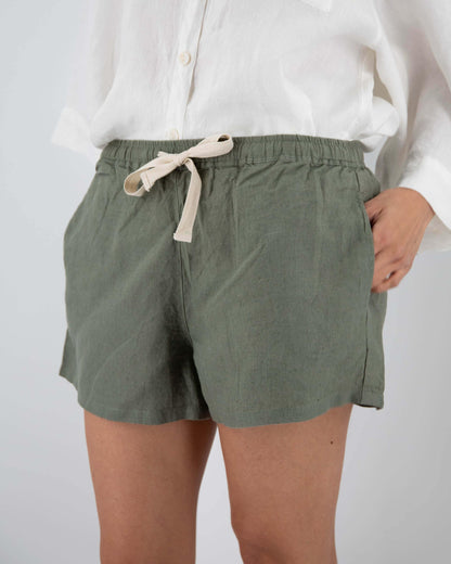 Lee Linen Shorts L / Khaki