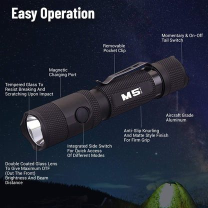 M5 Gen3 - 2,030 Lumen EDC High Power Flashlight Default Title