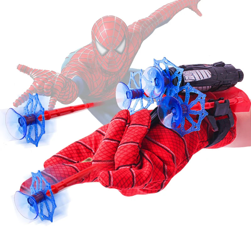 New Spidermans Figure Toy Kids Plastic Cosplay Glove