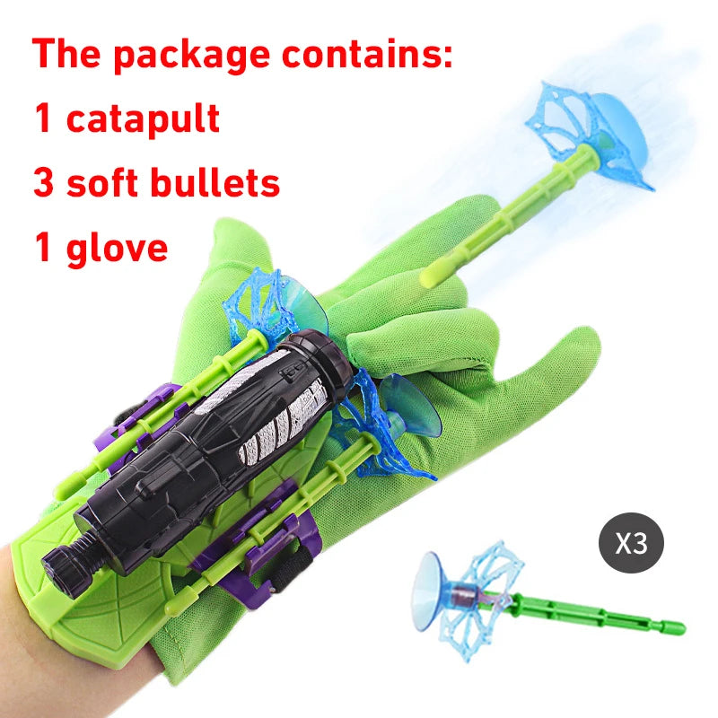 New Spidermans Figure Toy Kids Plastic Cosplay Glove