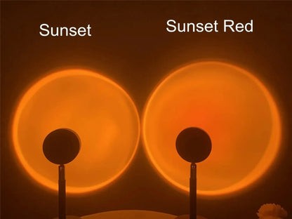 Sunset Rainbow LED Projector Night Light for Home Decor Sunny