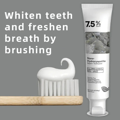 Fluoride-Free Nano-Hydroxyapatite Toothpaste for Stain Removal, Enamel & Gum Protection, 120g