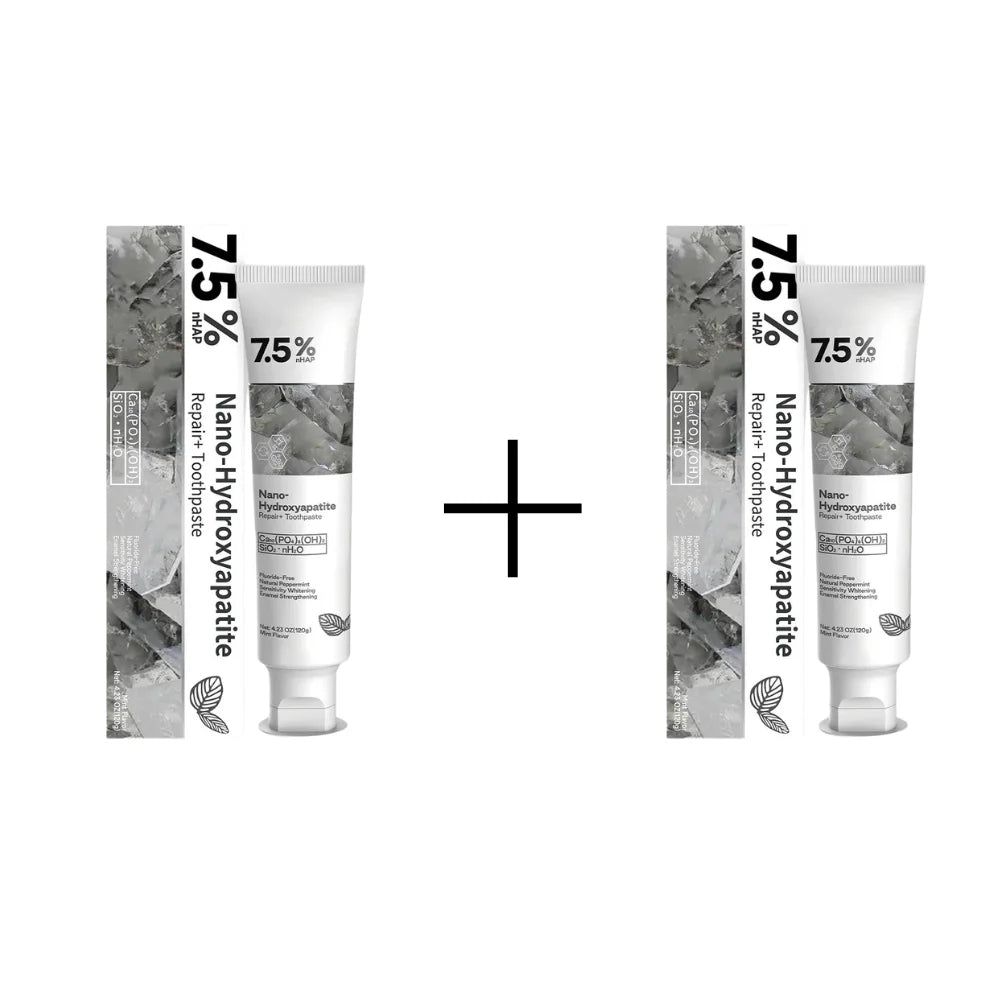 Fluoride-Free Nano-Hydroxyapatite Toothpaste for Stain Removal, Enamel & Gum Protection, 120g