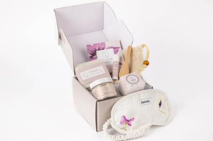 Lavender bath and body set, Natural skincare appreciation gift box Yes
