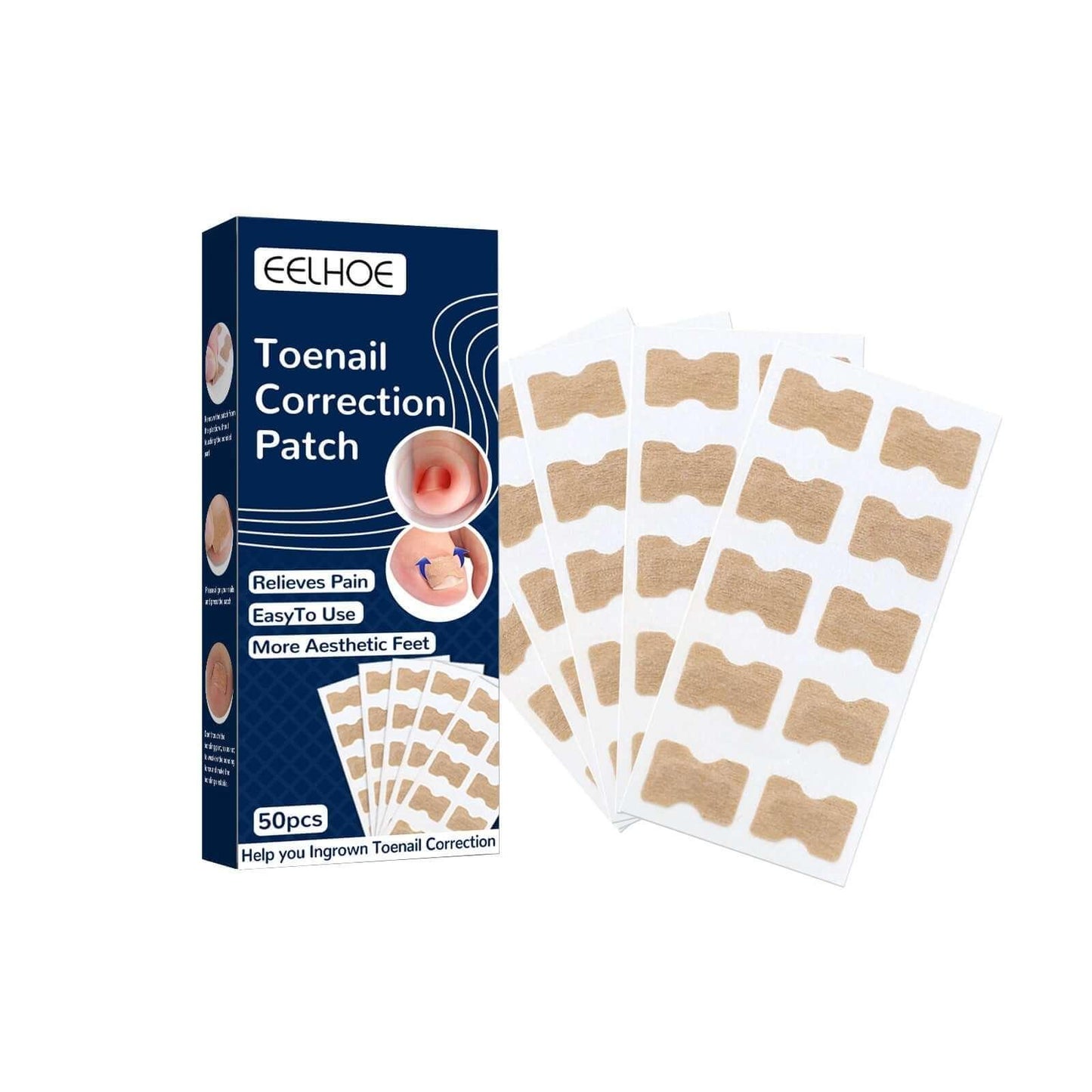 Ingrown Nail Correction Stickers Ivory