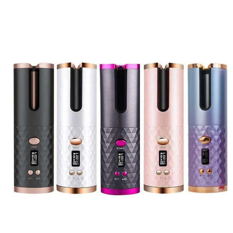 Cross-border automatic curling iron Diamond shape gradient silver edge lcd screen high configuration