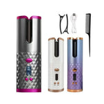 Cross-border automatic curling iron Diamond shape gradient silver edge lcd screen high configuration