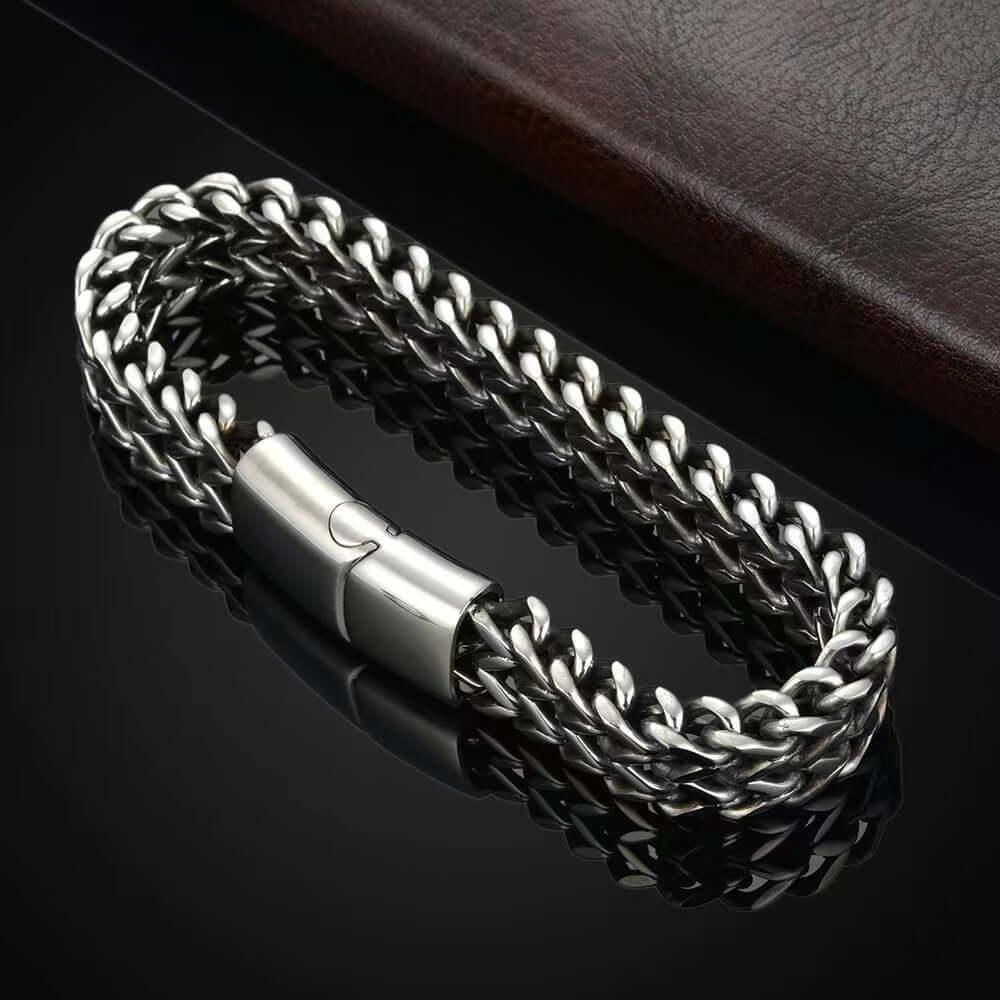 Men’s Cuban Chain Bracelet Cross tassel bracelet