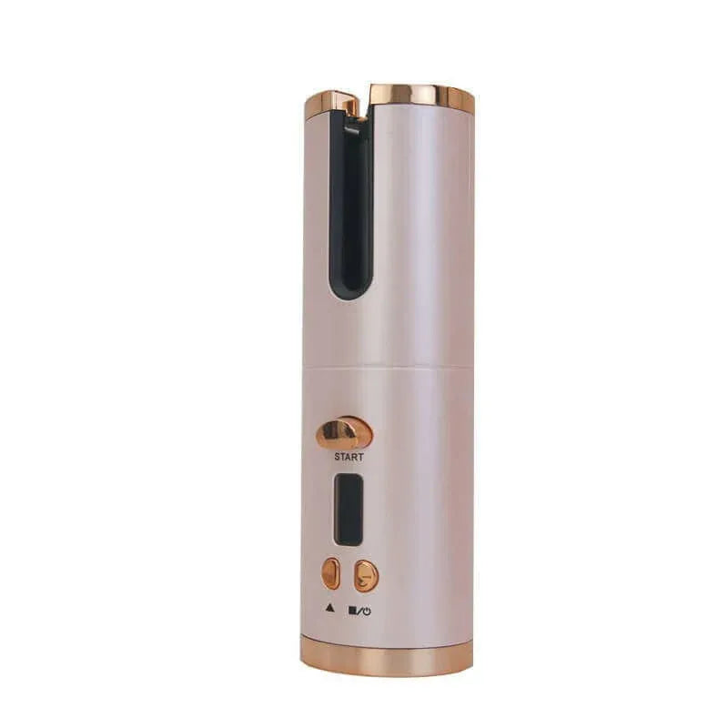 Cross-border automatic curling iron Glossy pink 5000 battery lcd screen