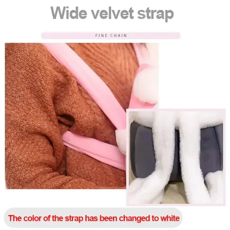 Warm Pet Carrier Bag Light Grey / L(30x20x22cm)