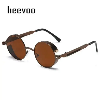 Fashion Round Sun Glasses Tea