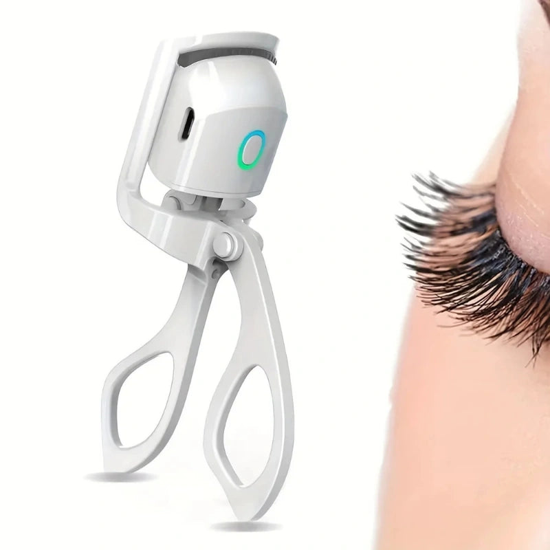 Rechargeable Heated Eyelash Curler - Mini Electric Eyelash Curler with LED Display & Temperature Settings