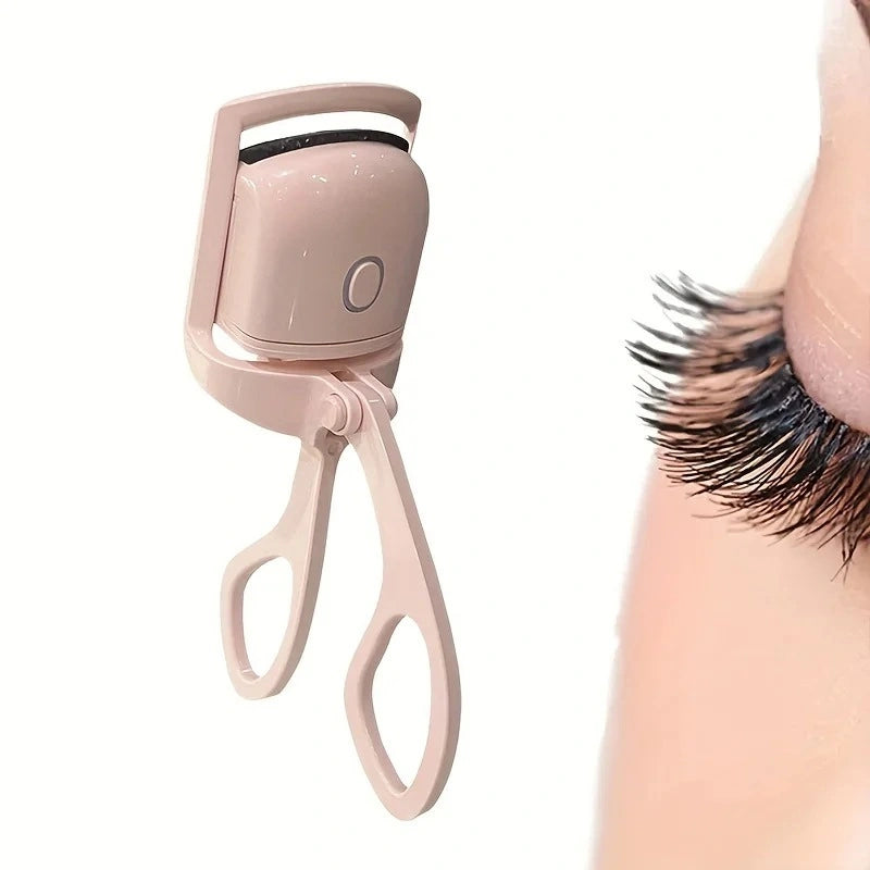 Rechargeable Heated Eyelash Curler - Mini Electric Eyelash Curler with LED Display & Temperature Settings