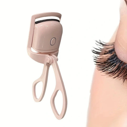 Rechargeable Heated Eyelash Curler - Mini Electric Eyelash Curler with LED Display & Temperature Settings