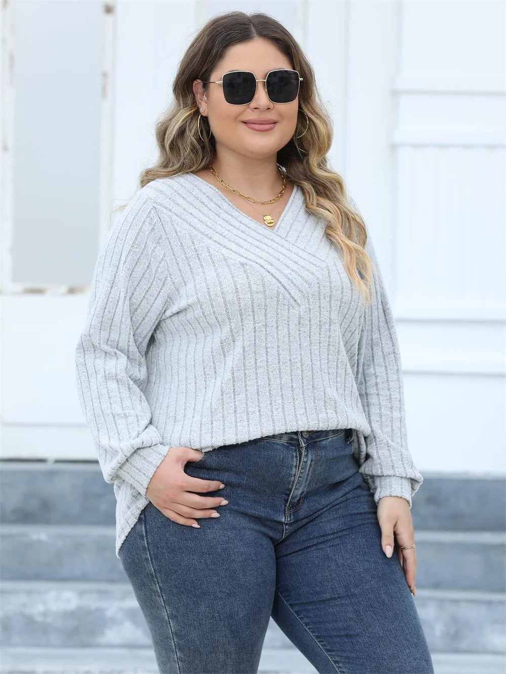 Plus Size Long Sleeve T Shirts for Women