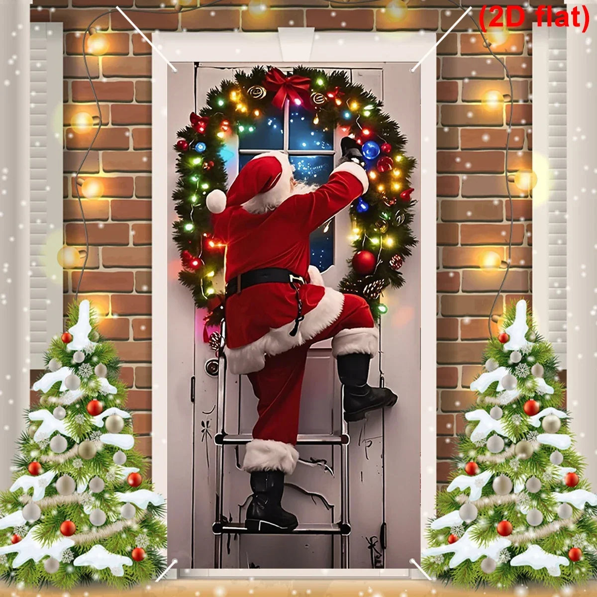 Santa Claus Christmas Door Banner
