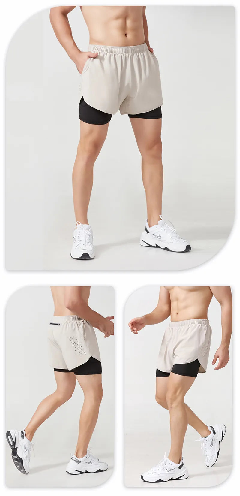 Sportswear Double-deck running Training Short