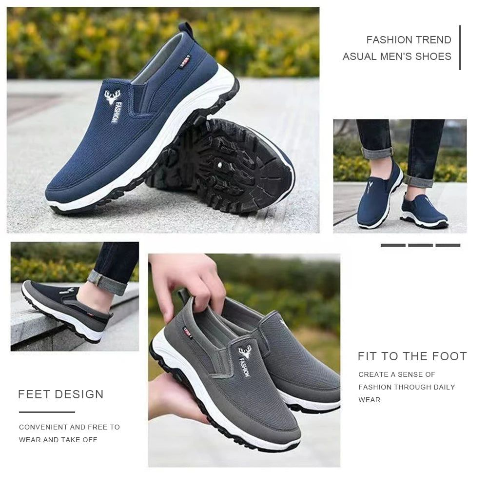 Lightweight Men's Breathable Slip-On Casual Walking Shoes