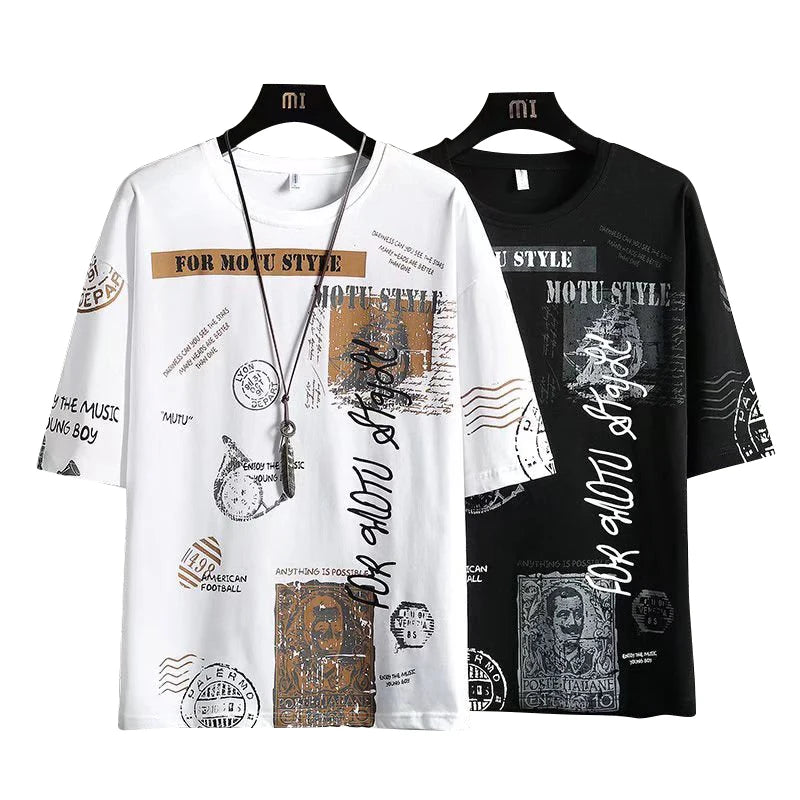 Summer Men's Graphic T Shirts Harajuku Fashion