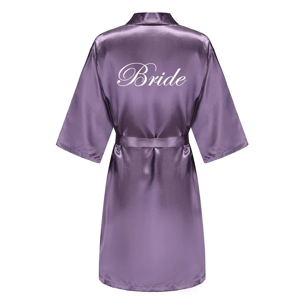 Mother Shower Gift Bridesmaid Wedding Short Robes As the photo show 5 / S