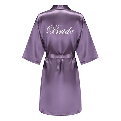 Mother Shower Gift Bridesmaid Wedding Short Robes As the photo show 5 / S
