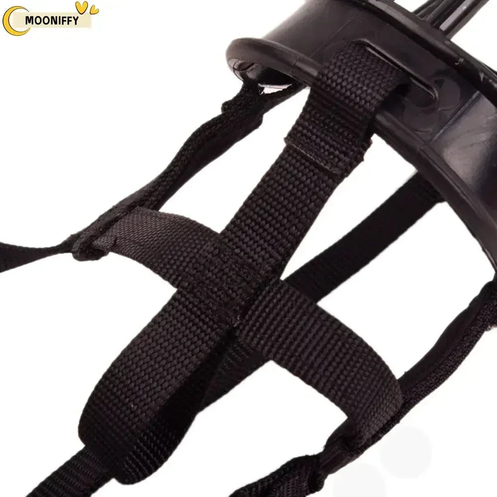 Soft Silicone Pet Muzzle Breathable Basket black / SIZE 1