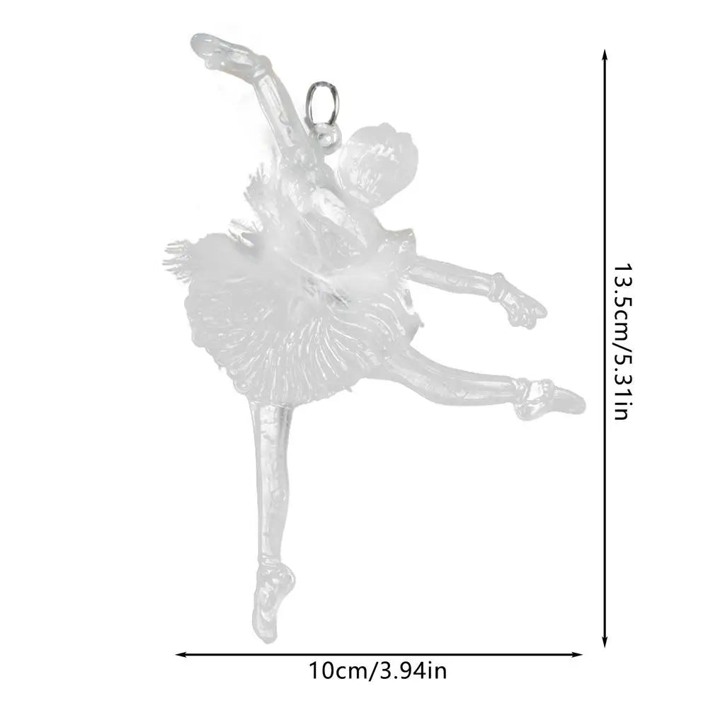 Crystal Acrylic Christmas Ornament – Dancing Angel Pendant