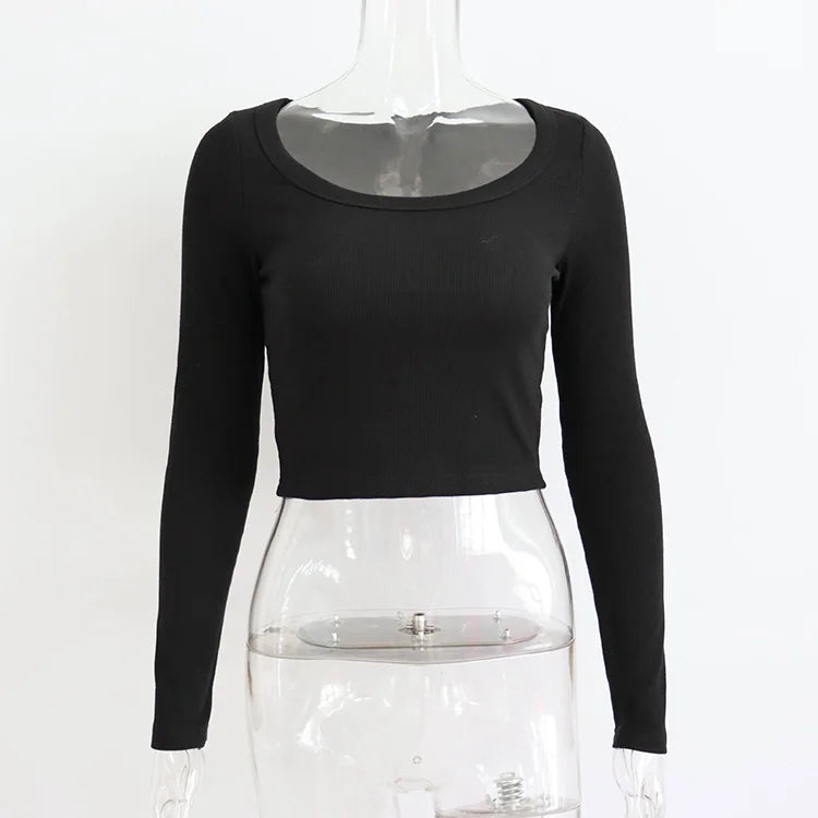 Long Sleeve Crop Top