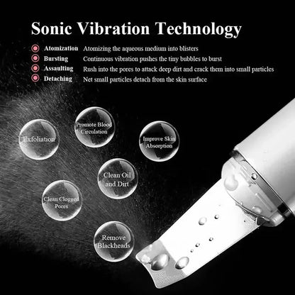 Ultrasonic Skin Scrubber and Facial Lifting skin care Green with box