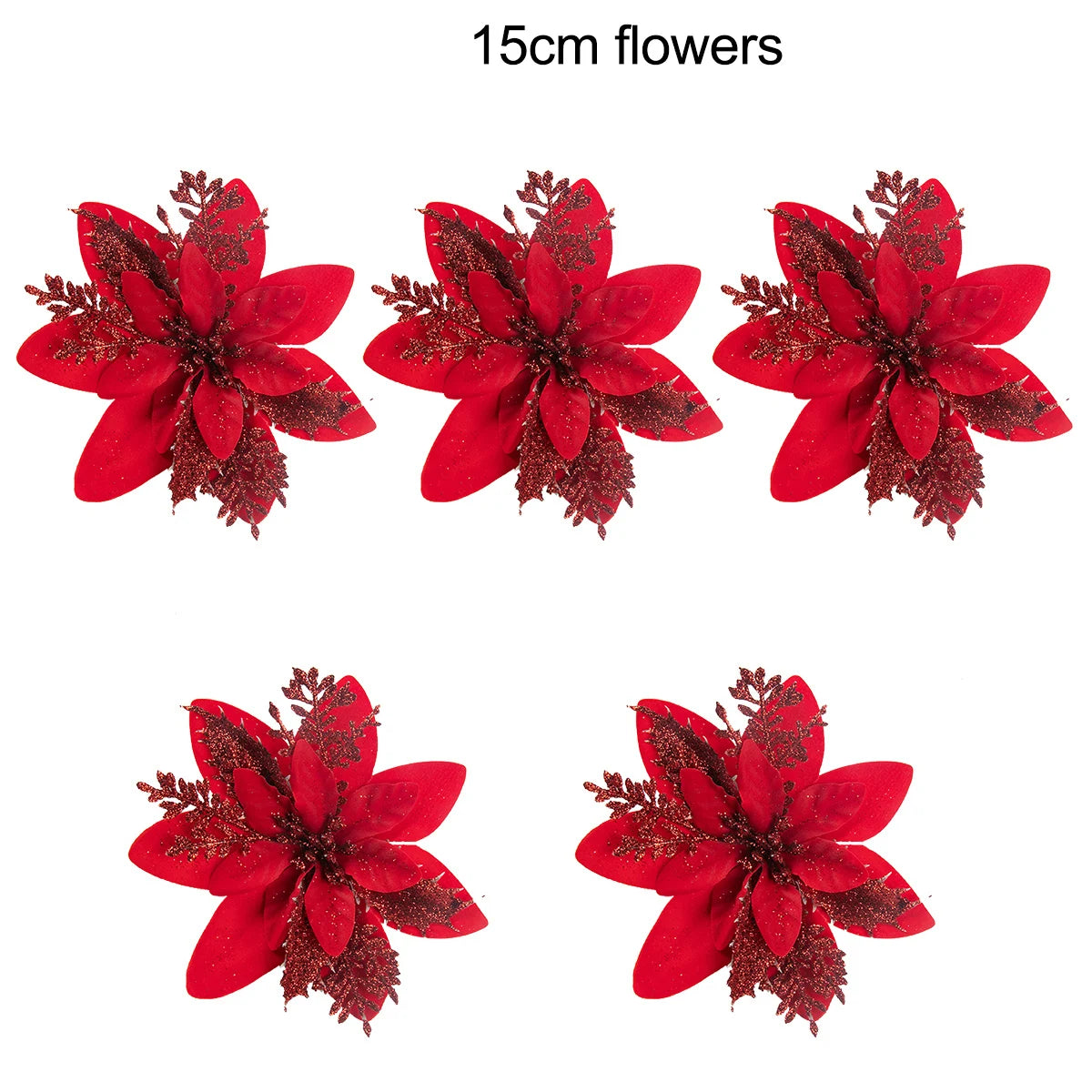 Christmas Poinsettia Artificial Flowers