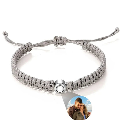 Custom Bracelets with Picture inside Style 6 / Gold Beads / United States