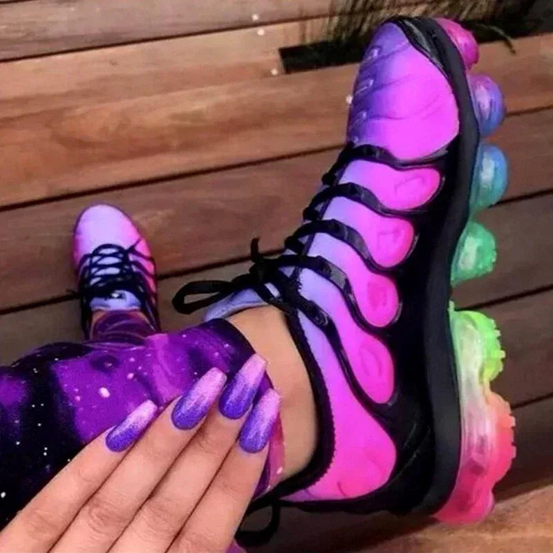 Running Training Fitness Sneakers Summer Women Sports Shoes Purple / 5