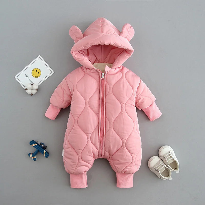 Newborn Hooded Jumpsuit Boys Girls