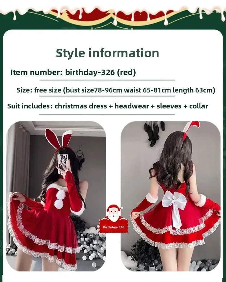 Christmas Rabbit Girl Cosplay Costume