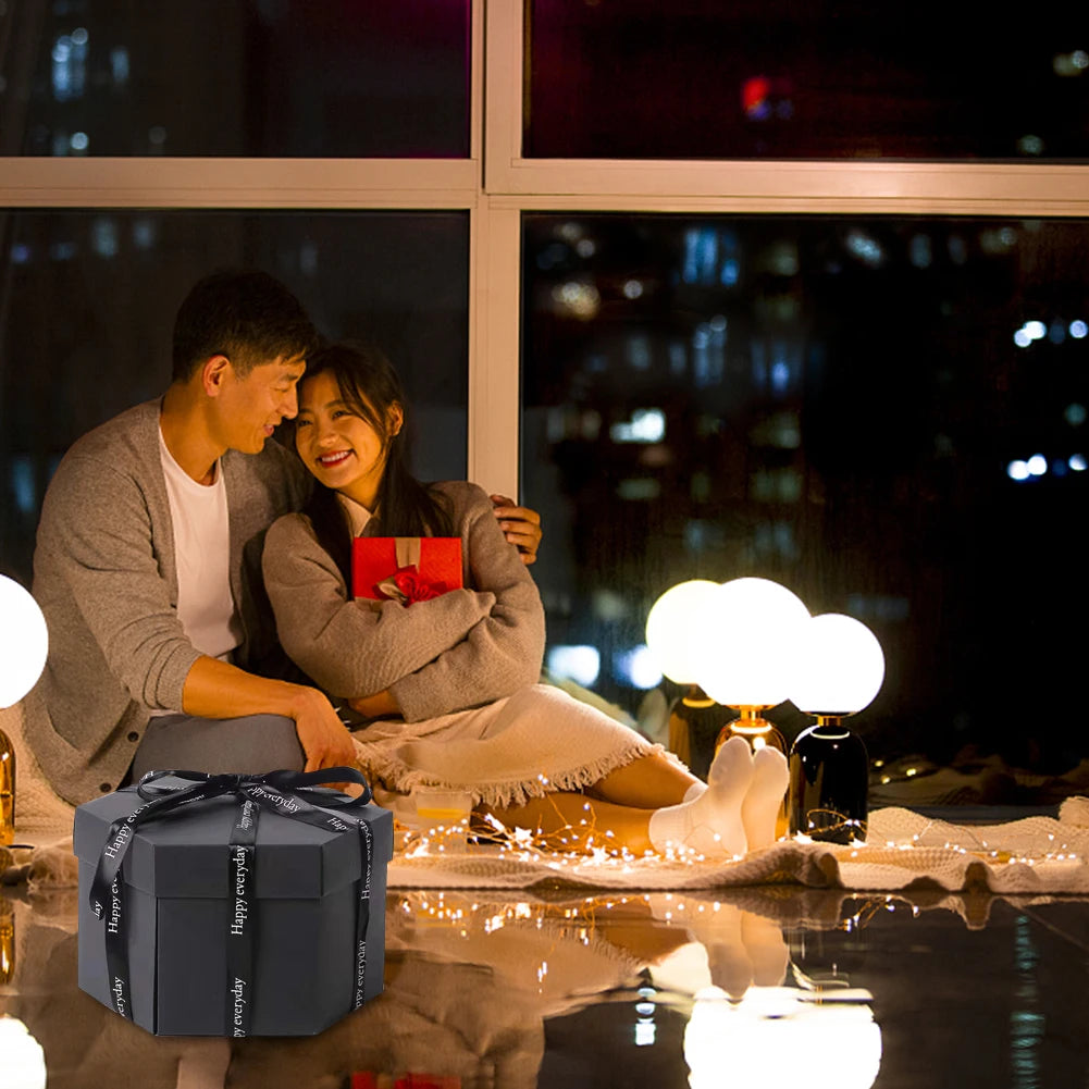 DIY Surprise Explosion Gift Box with Photo Album