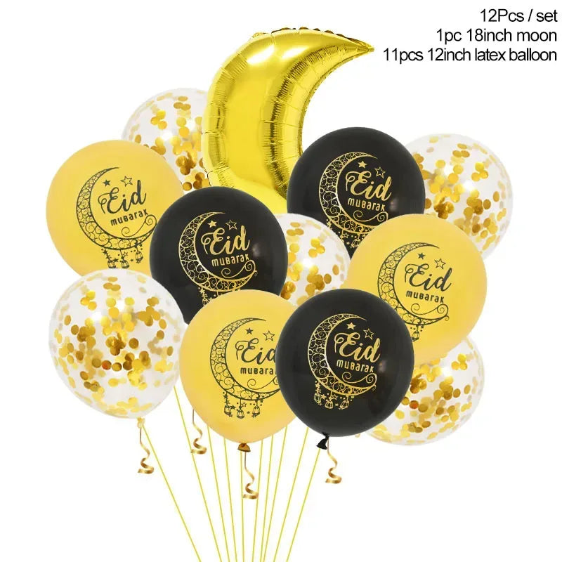 Tablecloth Table Runner Banner Balloons 12pcs balloons